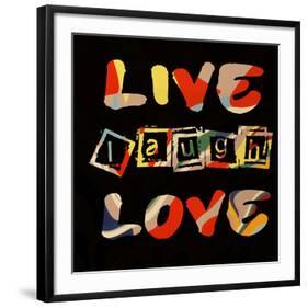 Live Laugh Love II-Irena Orlov-Framed Art Print