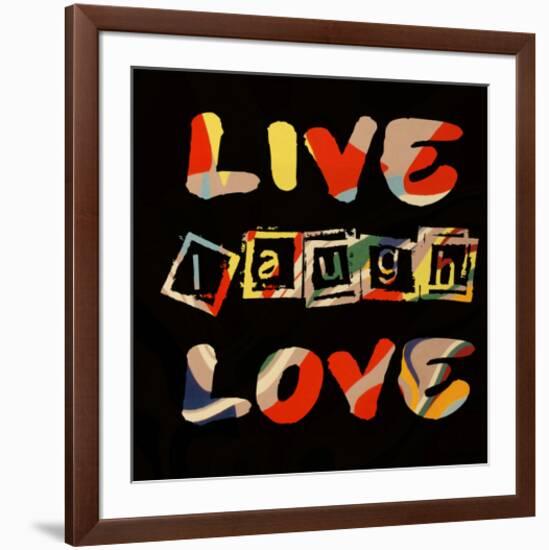 Live Laugh Love II-Irena Orlov-Framed Art Print