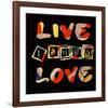 Live Laugh Love II-Irena Orlov-Framed Art Print