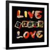 Live Laugh Love II-Irena Orlov-Framed Art Print