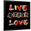 Live Laugh Love II-Irena Orlov-Framed Art Print