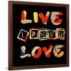 Live Laugh Love II-Irena Orlov-Framed Art Print