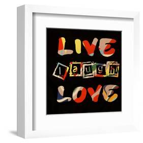 Live Laugh Love II-Irena Orlov-Framed Art Print