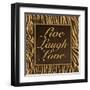 Live, Laugh, Love II-Todd Williams-Framed Art Print