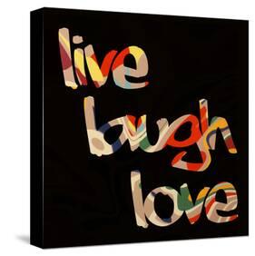 Live Laugh Love III-Irena Orlov-Stretched Canvas