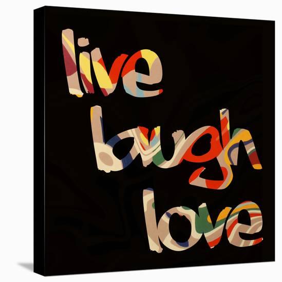 Live Laugh Love III-Irena Orlov-Stretched Canvas