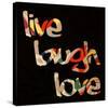 Live Laugh Love III-Irena Orlov-Stretched Canvas