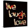 Live Laugh Love III-Irena Orlov-Stretched Canvas