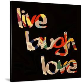 Live Laugh Love III-Irena Orlov-Stretched Canvas