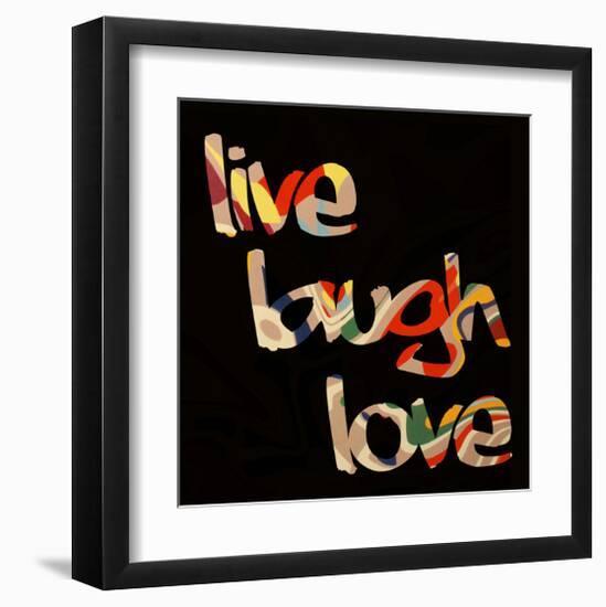 Live Laugh Love III-Irena Orlov-Framed Art Print