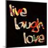 Live Laugh Love III-Irena Orlov-Mounted Art Print