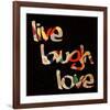 Live Laugh Love III-Irena Orlov-Framed Art Print