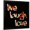 Live Laugh Love III-Irena Orlov-Framed Art Print