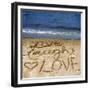 Live Laugh Love in the Sand-Kimberly Glover-Framed Premium Photographic Print
