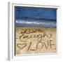 Live Laugh Love in the Sand-Kimberly Glover-Framed Premium Photographic Print