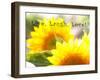 Live Laugh Love: Sunflower-Nicole Katano-Framed Photo