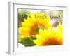 Live Laugh Love: Sunflower-Nicole Katano-Framed Photo