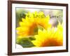 Live Laugh Love: Sunflower-Nicole Katano-Framed Photo