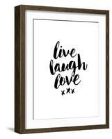 Live Laugh Love-Brett Wilson-Framed Art Print