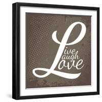 Live Laugh Love-arenacreative-Framed Art Print