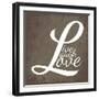 Live Laugh Love-arenacreative-Framed Art Print