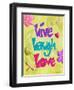 Live Laugh Love-Diane Stimson-Framed Premium Giclee Print