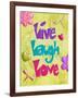 Live Laugh Love-Diane Stimson-Framed Art Print