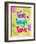 Live Laugh Love-Diane Stimson-Framed Art Print