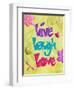 Live Laugh Love-Diane Stimson-Framed Art Print