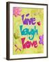 Live Laugh Love-Diane Stimson-Framed Art Print