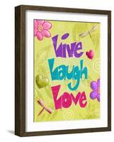 Live Laugh Love-Diane Stimson-Framed Art Print