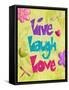 Live Laugh Love-Diane Stimson-Framed Stretched Canvas