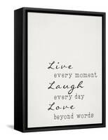 Live Laugh Love-Adebowale-Framed Stretched Canvas