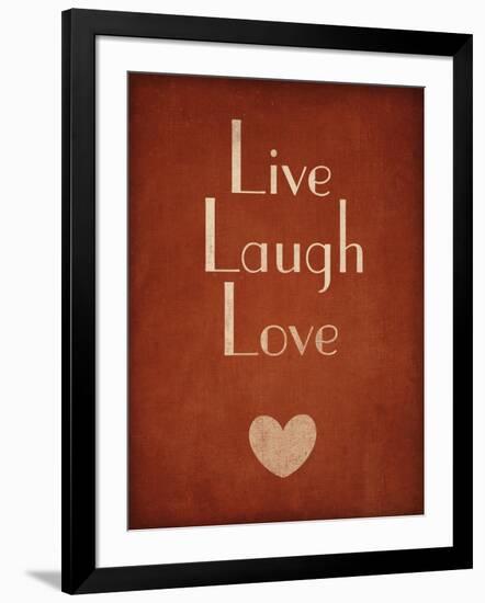 Live Laugh Love-null-Framed Art Print