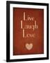 Live Laugh Love-null-Framed Art Print