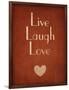 Live Laugh Love-null-Framed Art Print