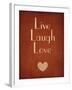 Live Laugh Love-null-Framed Art Print