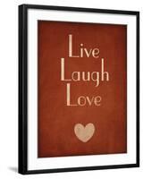 Live Laugh Love-null-Framed Art Print