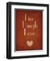 Live Laugh Love-null-Framed Art Print