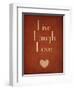 Live Laugh Love-null-Framed Premium Giclee Print