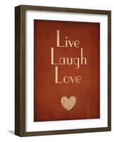 Live Laugh Love-null-Framed Art Print