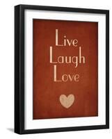 Live Laugh Love-null-Framed Art Print