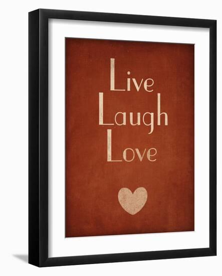 Live Laugh Love-null-Framed Art Print