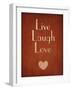 Live Laugh Love-null-Framed Art Print