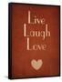 Live Laugh Love-null-Framed Stretched Canvas