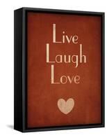 Live Laugh Love-null-Framed Stretched Canvas