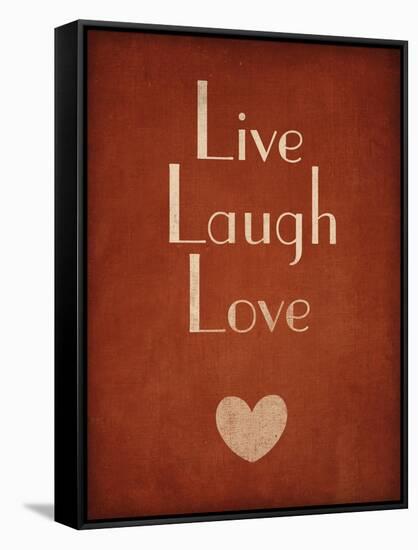 Live Laugh Love-null-Framed Stretched Canvas