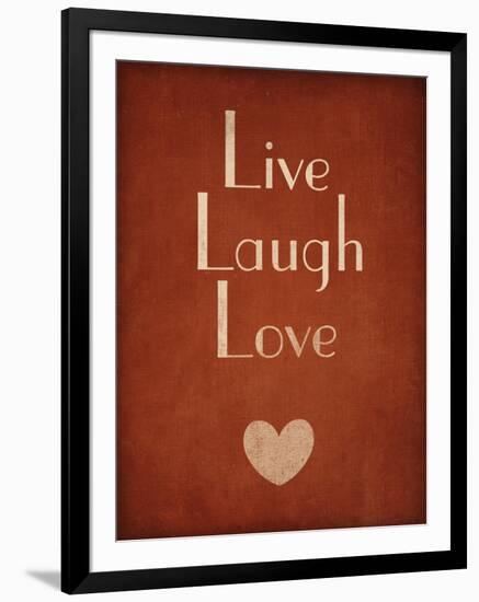 Live Laugh Love-null-Framed Art Print