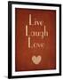 Live Laugh Love-null-Framed Art Print