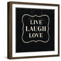 Live Laugh Love-Lula Bijoux-Framed Art Print